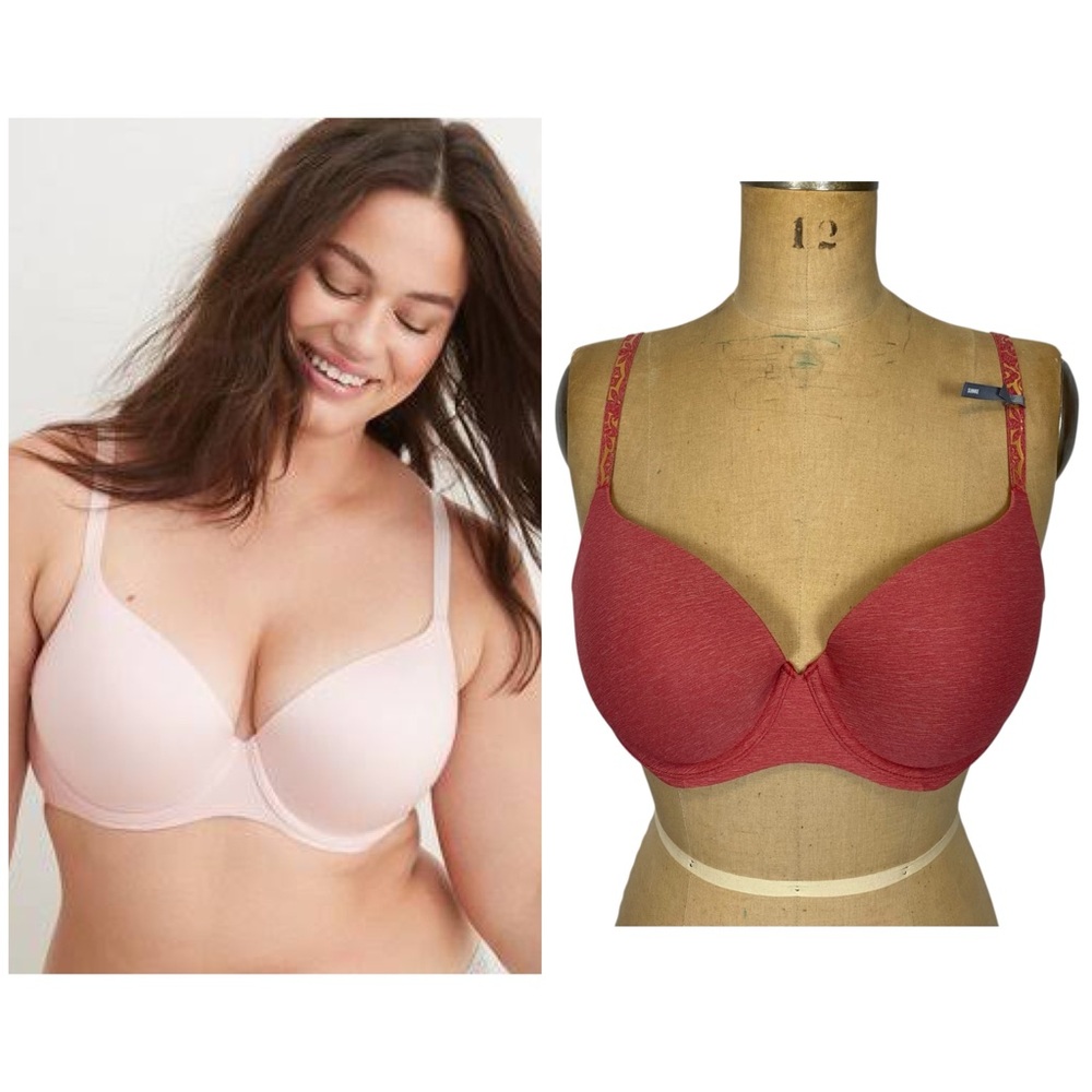 Aerie Real Sunnie Demi Push Up Bra in Burnt Red Size 36D
